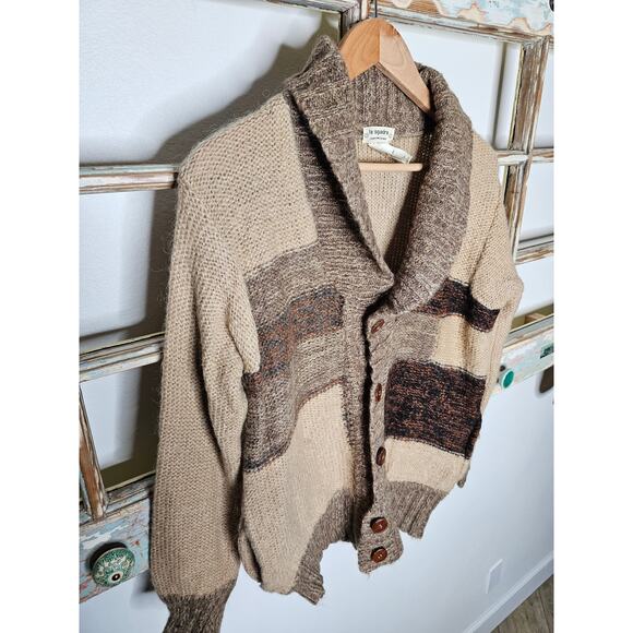 Vintage La Squadra Italian Made Button Up Cardigan Men's size Large - Picture 3 of 10